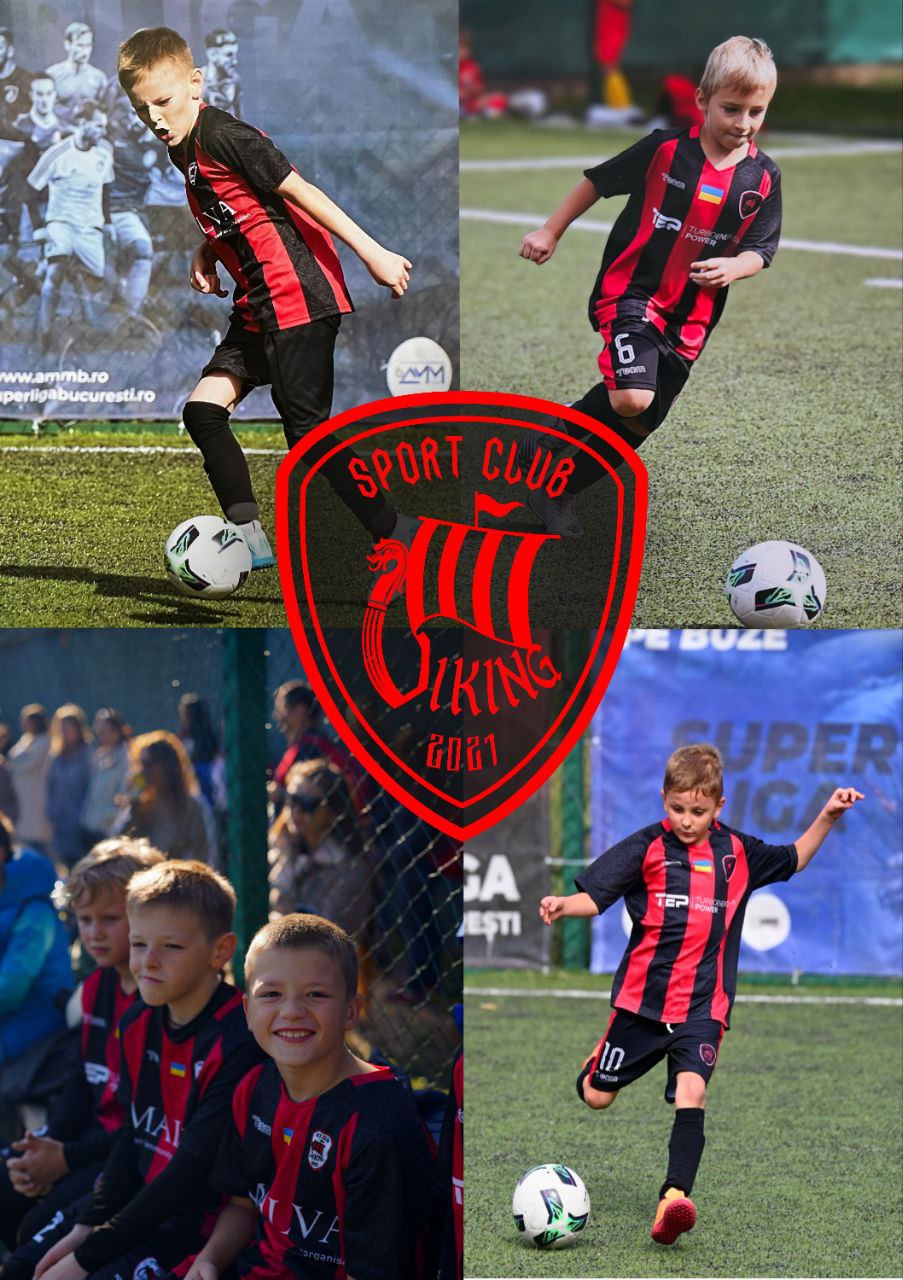 Players collage with club emblem