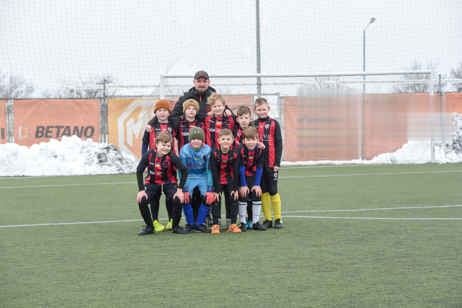 SC Viking kids football training session in Bucharest indoor arena